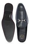 Buy_NR BY NIDHI RATHI_Black Tapered Toe Buckle Detail Loafers 