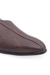 Buy_NR BY NIDHI RATHI_Brown Textured Mojari Loafers _Online_at_Aza_Fashions