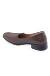 Shop_NR BY NIDHI RATHI_Brown Textured Mojari Loafers _Online_at_Aza_Fashions