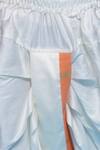 Little Bansi_Orange Cotton Woven Stripped Kurta With Dhoti Pant _Online_at_Aza_Fashions