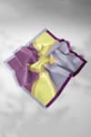 Shop_Thee Modern Roots_Purple Mirage Silk Printed Square Scarf _Online_at_Aza_Fashions
