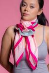 Buy_Thee Modern Roots_Fuchsia Orbiting Silk Scarf _at_Aza_Fashions