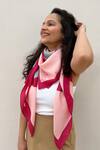 Thee Modern Roots_Fuchsia Orbiting Silk Scarf _at_Aza_Fashions