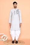 Buy Arihant Rai Sinha Grey Cotton Sequins, Embroidery Kurta With Patiyala Online at Aza Fashions Buy_Arihant Rai Sinha_Grey Cotton Sequins, Embroidery Kurta With Patiyala _Online_at_Aza_Fashions