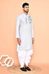 Buy Arihant Rai Sinha Grey Cotton Sequins, Embroidery Kurta With Patiyala Buy_Arihant Rai Sinha_Grey Cotton Sequins, Embroidery Kurta With Patiyala