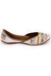 Buy_Yassio_Multi Color Pearls Aziza Aztec Bead Embroidered Juttis _Online_at_Aza_Fashions