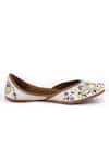 Shop_Yassio_Multi Color Thread Sofi Phoolbahar Embroidered Juttis _Online_at_Aza_Fashions