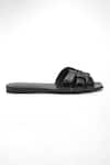 Shop_Sephyr_Black Belinda Textured Flats _at_Aza_Fashions