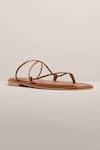 Sephyr_Brown Genevieve Square Toe Flats _Online_at_Aza_Fashions