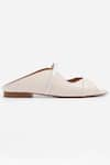 Sephyr_Cream Round Toe Flats _Online_at_Aza_Fashions