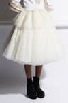 Shop_Quod_White 30% Silk Organza Valley Flared Skirt _Online_at_Aza_Fashions