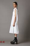 Shop_Quod_White 100% Cotton Asymmetric Socket One Shoulder Midi Dress_Online_at_Aza_Fashions