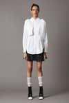 Buy_Quod_White 100% Cotton Solid Collared Shirt _at_Aza_Fashions