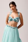 Buy_Anshika Tak Label_Blue Lehenga Crepe Embroidered Sequin Sweetheart Oceanic Serenity Set _Online_at_Aza_Fashions