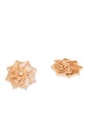 Gaurish bespoke jewellery_Yellow Stones Caree Embellished Stud Earrings _Online_at_Aza_Fashions