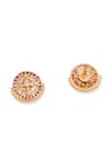 Gaurish bespoke jewellery_Gold Plated Stone Couler Da Studded Earrings _Online_at_Aza_Fashions