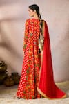 Shop_Masaba_Red Anarkali Crepe Silk Printed Tropical Round Rhapsody With Dupatta _at_Aza_Fashions