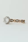 Shop_Fiona Diamonds_Rose Gold Lab Diamond (rbc) 14kt Ring _at_Aza_Fashions