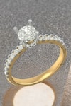 Buy_Fiona Diamonds_Yellow Lab Diamond (rbc) 14kt Gold Brilliant Round Cut Ring _at_Aza_Fashions