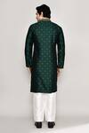 Shop_Arihant Rai Sinha_Cream Jacquard Silk Woven Wildbloom Jaal Kurta With Pant _at_Aza_Fashions