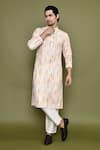 Buy_Arihant Rai Sinha_Multi Color Cotton Print Shibori Tie Dye Kurta With Pant _at_Aza_Fashions