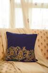 Shop Inheritance India Blue 100% Cotton Bijnor Block Print Cushion Covers - Set Of 4 Online at Aza Fashions Shop_Inheritance India_Blue 100% Cotton Bijnor Block Print Cushion Covers - Set Of 4_Online_at_Aza_Fashions