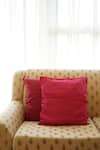 Shop_Inheritance India_Pink 100% Cotton Polka Dots Block Print Cushion Covers - Set Of 2 _at_Aza_Fashions