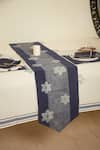 Buy_Inheritance India_Blue 100% Cotton Floral Print Table Runner _at_Aza_Fashions