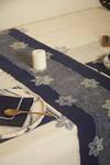 Inheritance India_Blue 100% Cotton Floral Print Table Runner _Online_at_Aza_Fashions