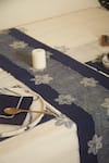 Inheritance India_Blue 100% Cotton Floral Bloom Print Table Runner _Online_at_Aza_Fashions