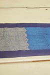 Inheritance India_Blue 100% Cotton Wave Print Table Runner _Online_at_Aza_Fashions