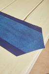 Buy_Inheritance India_Blue 100% Cotton Wave Print Table Runner _Online_at_Aza_Fashions