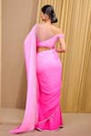 Shop_Tarun Tahiliani_Pink Blouse Chiffon Placement Embellished Crystal Ombre Concept Saree And Set _at_Aza_Fashions