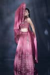 Alaya Advani_Pink Lehenga And Jacket Net Embroidered Sequin Sweetheart Set _Online