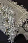 Bhavna Kumar_Silver Sequin Sheesh Bloom Embellished Clutch _Online_at_Aza_Fashions