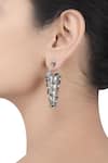 Buy_Masaba_Silver Plated Coast Charm Bucket Carved Cutwork Earrings _at_Aza_Fashions