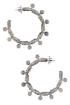 Shop_Masaba_Silver Plated Coastal Coin Twisted Hoops _at_Aza_Fashions