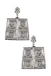 Shop_Masaba_Silver Plated Turtle Folk Tale Earrings _at_Aza_Fashions