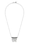 Shop_Masaba_Silver Plated Matsya Myth Pendant Necklace _at_Aza_Fashions