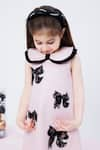 Buy_Hoity Moppet_Pink Crepe Embellished Lace Cute Alert Dress _Online_at_Aza_Fashions