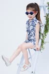 Buy_Hoity Moppet_Blue Twill Crepe Printed Jungle Moon Flower Playsuit _Online_at_Aza_Fashions