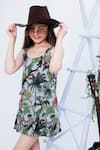 Shop_Hoity Moppet_Grey Jacquard Printed Botanical Poison Ivy Dress _Online_at_Aza_Fashions