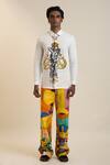 Buy_Dark Hour_White Cotton, Poplin Splendid House Of Scientists Artwork Shirt_at_Aza_Fashions