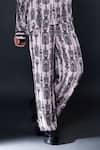 Buy_Dark Hour_Pink Modal Satin Printed Abstract Shirt And Pant Set _Online_at_Aza_Fashions