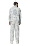 Dark Hour_Off White Cotton Print Toile De Jouy Shacket _Online_at_Aza_Fashions