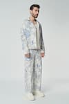 Shop_Dark Hour_Off White Cotton Print Toile De Jouy Shacket _Online_at_Aza_Fashions