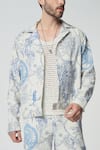 Buy_Dark Hour_Off White Cotton Print Toile De Jouy Shacket 