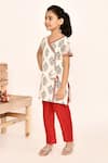 Buy_Samyukta Singhania_Off White Kurta And Pant Cotton Printed Buta Set 