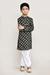 Buy_Samyukta Singhania_Green Cotton Printed Floral Long Kurta 