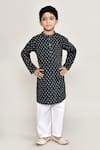 Buy_Samyukta Singhania_Blue Cotton Printed Buta Kurta With Pant _at_Aza_Fashions